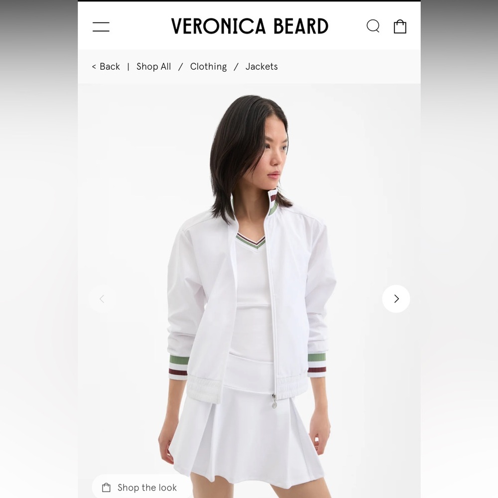 NWT Veronica Beard x HEAD Volley Track Jacket, Size XS